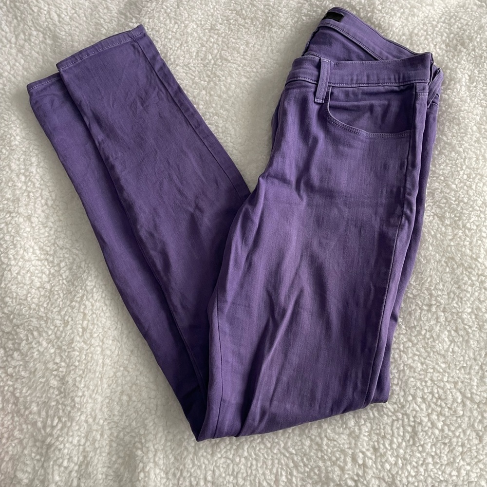 Fun Purple J Brand Super Skinny Jeans
